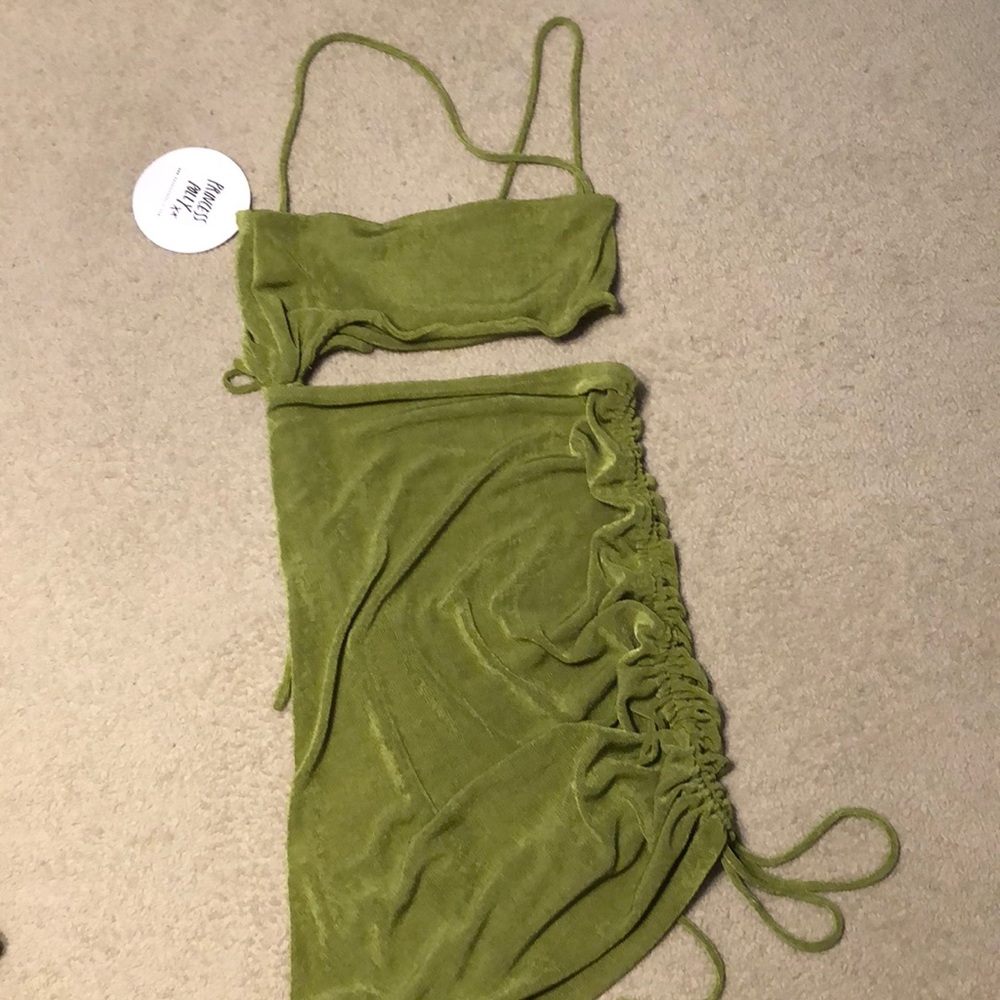 Princess Polly Imelda mini dress green
